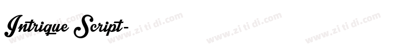Intrique Script字体转换
